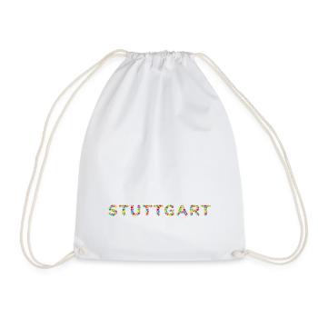 Stuttgart T-Shirt – Heimat & Skyline Style - Turnbeutel - Weiß - Vorne