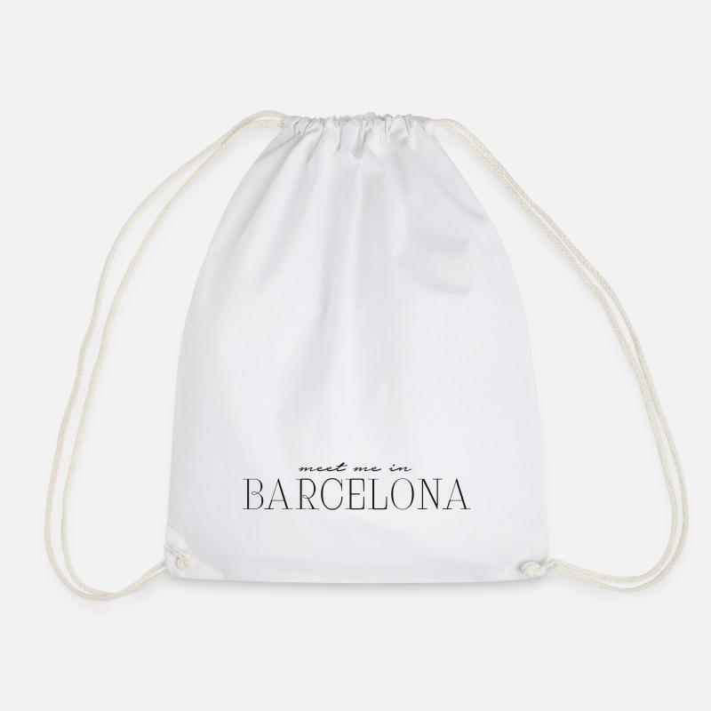 Espagne Barcelone - Sac de sport léger - blanc