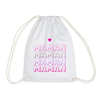 MAMAN - Sac de sport léger - blanc - Devant
