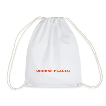 Choisissez la paix - Wähle den Frieden - Sac de sport léger - blanc - Devant