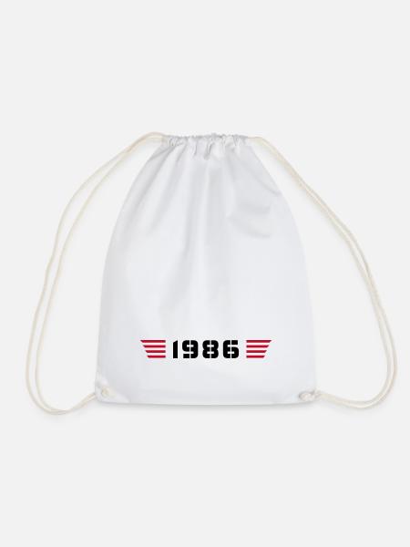 Année de naissance Anniversaire Né en - Fabriqué en 1986 - Sac de sport léger - blanc