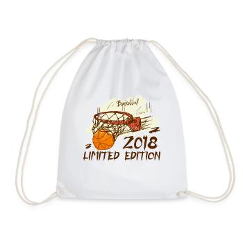 2018 Limited Edition Anniversary Basketball 2018 - Drawstring Bag - white - Front