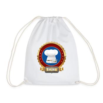Top Chef for cooking - Drawstring Bag - white - Front