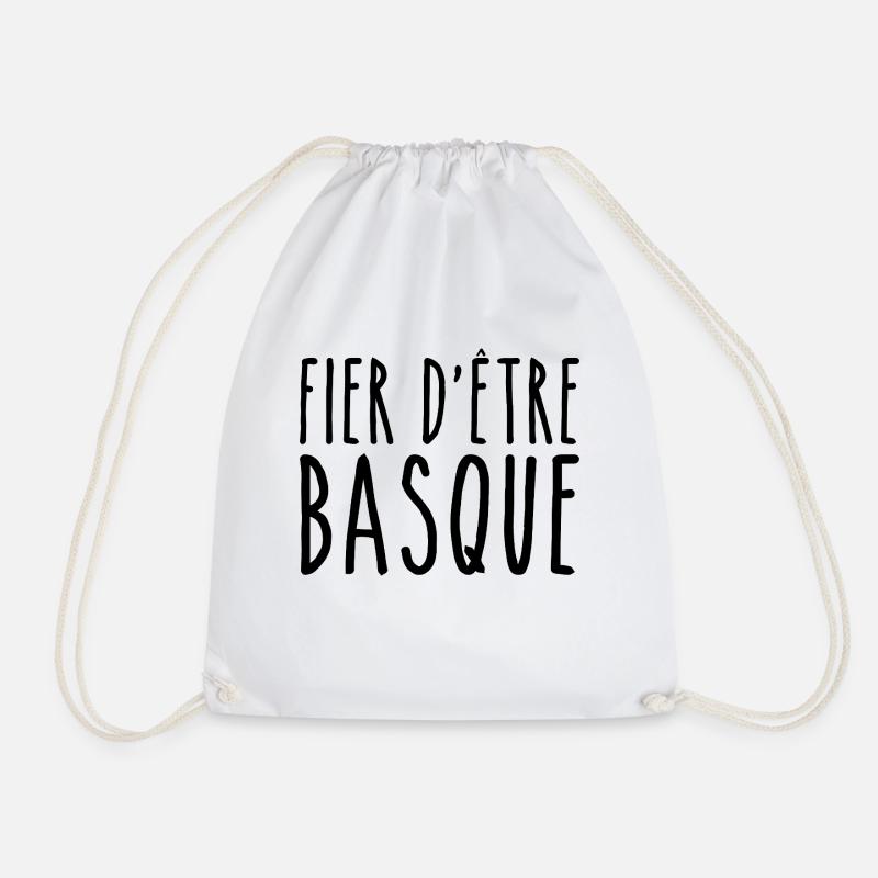Basque la fierté du Pays basque - Sac de sport léger - blanc