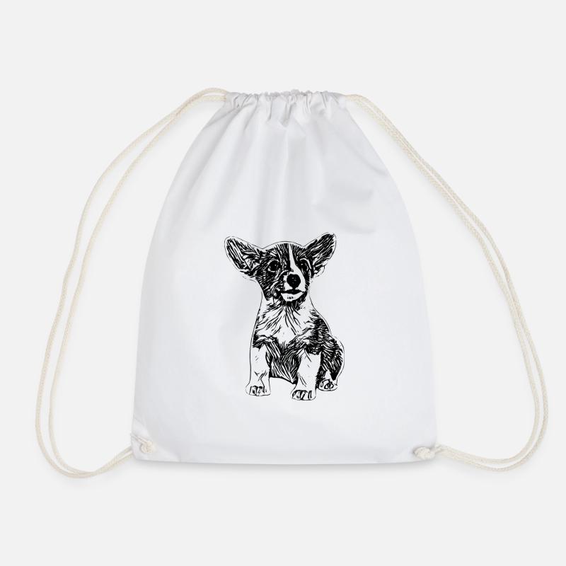 Jack Russell - Turnbeutel - Weiß
