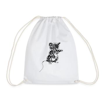 La souris - Sac de sport léger - blanc - Devant