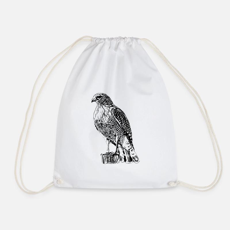 Falcon - Drawstring Bag - white