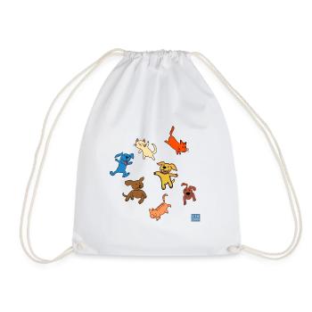 Pleuvoir des cordes - Sac de sport léger - blanc - Devant