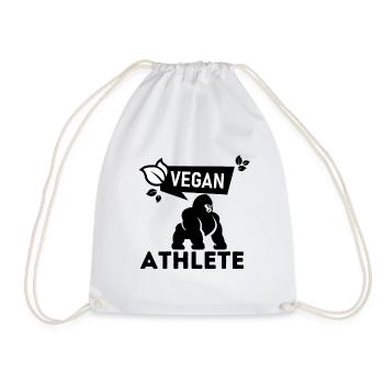 Athlète végétalien Power Fitness Muscles - Sac de sport léger - blanc - Devant