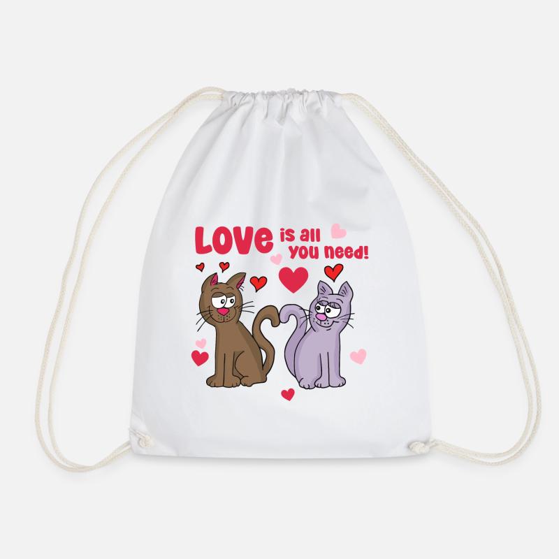 love is all you need - Turnbeutel - Weiß