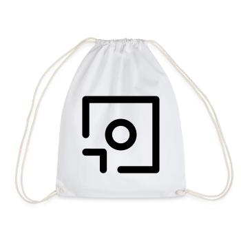 Foto Kamera Save Abstrakt Diskette Icon Geschenk - Turnbeutel - Weiß - Vorne