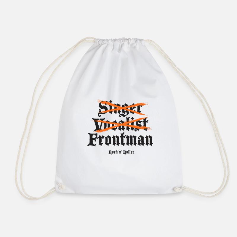 Frontman - Drawstring Bag - white