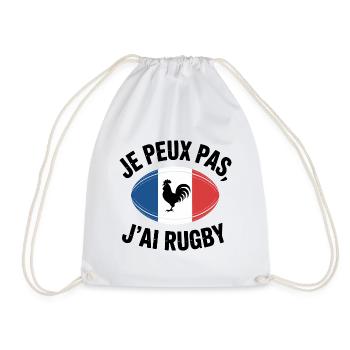 J'peux Pas J'ai trop trop La Flemme - Sac de sport léger - blanc - Devant