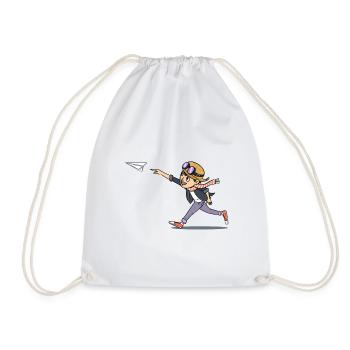 Paper Plane Up et Away! - Sac de sport léger - blanc - Devant
