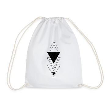Triangles Zodiac Style - Sac de sport léger - blanc - Devant