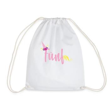 5ème anniversaire Licorne - Sac de sport léger - blanc - Devant