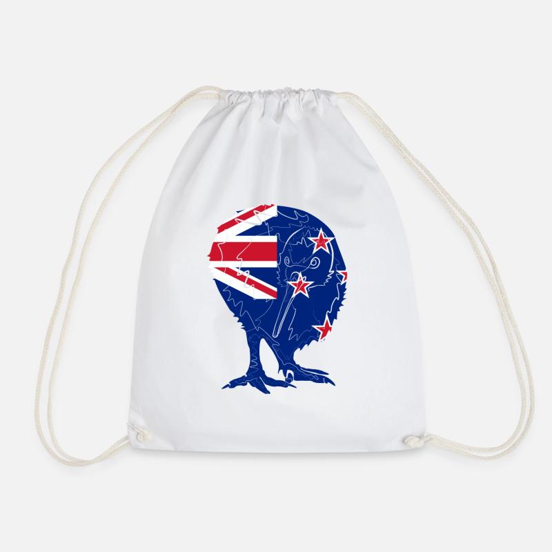Kiwi Neuseeland - Turnbeutel - Weiß