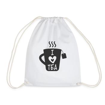 tea - Drawstring Bag - white - Front