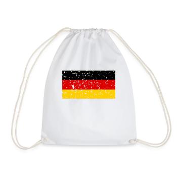 Drapeau allemand Allemagne idée cadeau football - Sac de sport léger - blanc - Devant