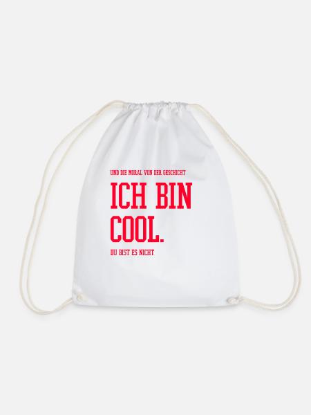 Ich bin cool - Turnbeutel - Weiß