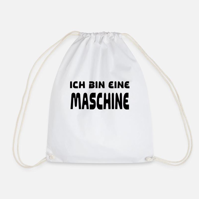 Maschine - Turnbeutel - Weiß