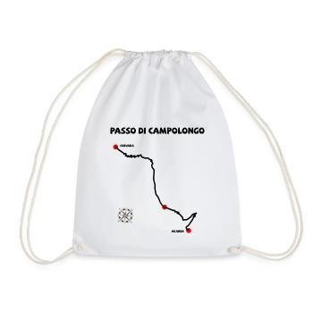 Passo Di Campolongo Haarnadelkurven Italien - Turnbeutel - Weiß - Vorne