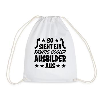 Ausbilder Lustiger Spruch Beruf Kollegen Geschenk - Turnbeutel - Weiß - Vorne