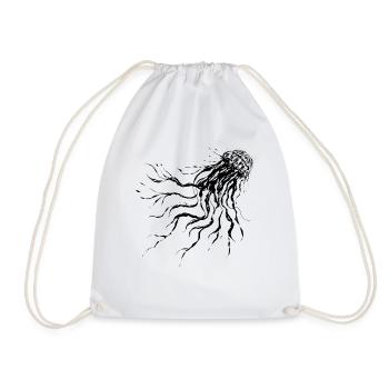 Jellyfish - Drawstring Bag - white - Front