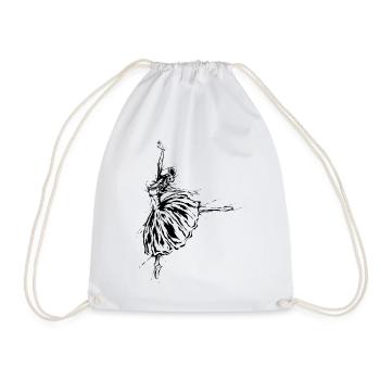 Ballerine - Sac de sport léger - blanc - Devant