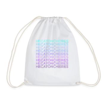 Hekatoncheires Greek Mythology Ancient Retro - Drawstring Bag - white - Front