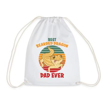Bearded Dragons Reptile Reptiles Gift - Drawstring Bag - white - Front
