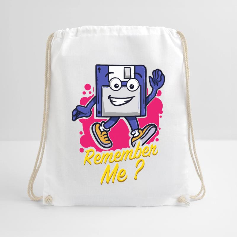Programmer Retro-diskette Floppy disc Drawstring Bag