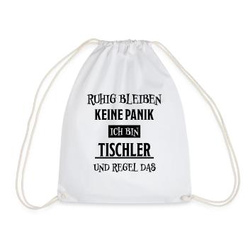 Tischler Lustiger Spruch Beruf Tischler Geschenk - Turnbeutel - Weiß - Vorne
