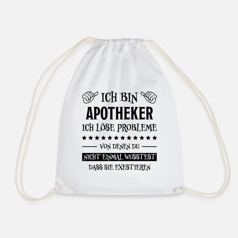 Apotheker Beruf Lustiger Spruch Apotheker Geschenk - Turnbeutel - Weiß