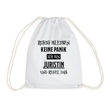 Juristin Beruf Lustige Spruch Jurist Jura Geschenk - Turnbeutel - Weiß - Vorne