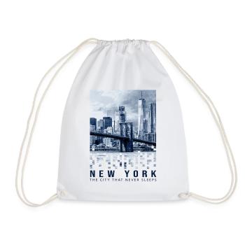 New York City Freiheitsstatue USA Souvenir NYC - Turnbeutel - Weiß - Vorne
