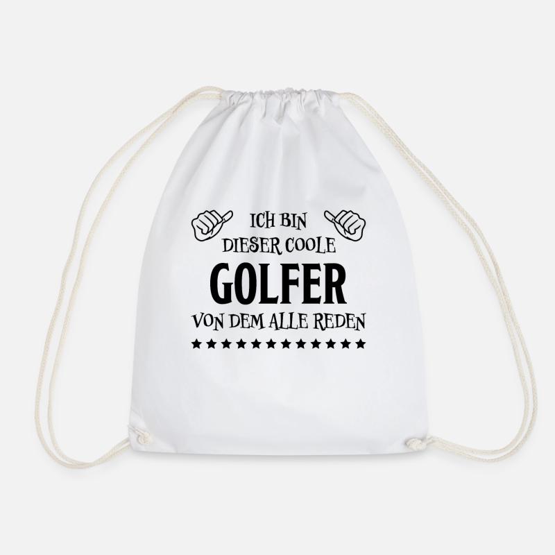 Golfer Hobby Golf Lustiger Spruch Golfer Geschenk - Turnbeutel - Weiß