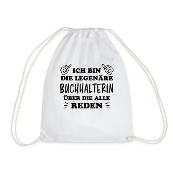 Buchhalterin Spruch Finanzen Buchhalterin Geschenk - Turnbeutel - Weiß - Vorne