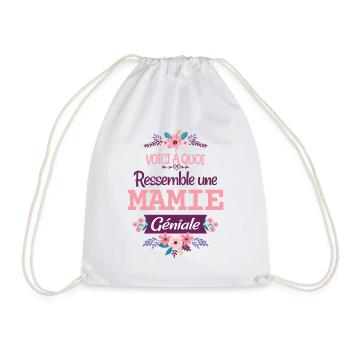 Mamie Cadeau Grand-mère Citation Humour Rigolo - Sac de sport léger - blanc - Devant