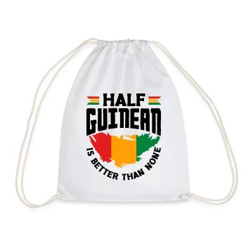 Guinée Guinée Guinée Drapeau demi-guinéen est mieux - Sac de sport léger - blanc - Devant