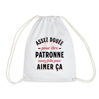 Directrice Cadeau Patronne Citation Rigolo Femme - Sac de sport léger - blanc - Devant