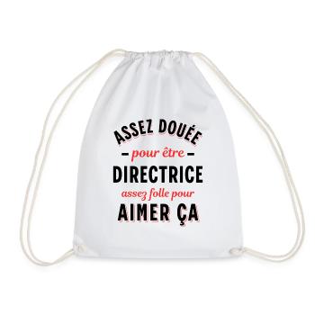 Directrice Cadeau Patronne Citation Rigolo Femme - Sac de sport léger - blanc - Devant