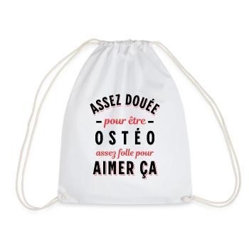 Ostéo Cadeau pour Ostéopathe Rigolo Humour - Sac de sport léger - blanc - Devant