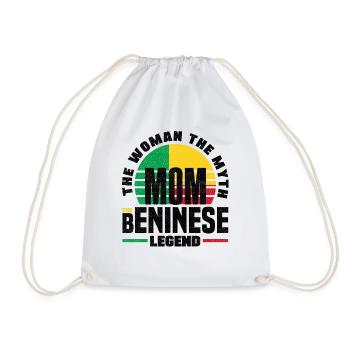 Béninois Bénin Drapeau Béninois Citation - Sac de sport léger - blanc - Devant