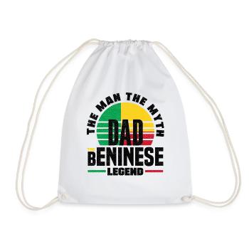 Béninois Bénin Drapeau Béninois Citation - Sac de sport léger - blanc - Devant