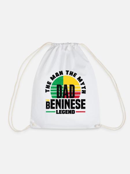 Béninois Bénin Drapeau Béninois Citation - Sac de sport léger - blanc