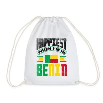 Béninois Bénin Drapeau Béninois Citation - Sac de sport léger - blanc - Devant