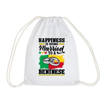 Béninois Bénin Drapeau Béninois Citation - Sac de sport léger - blanc - Devant