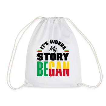 Béninois Bénin Drapeau Béninois Citation - Sac de sport léger - blanc - Devant