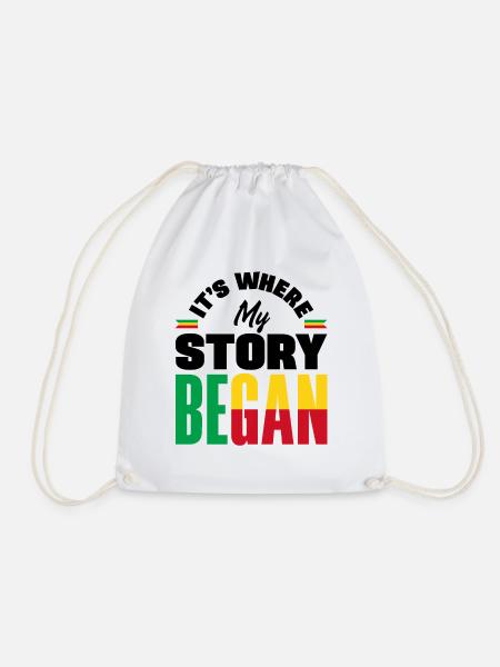 Béninois Bénin Drapeau Béninois Citation - Sac de sport léger - blanc